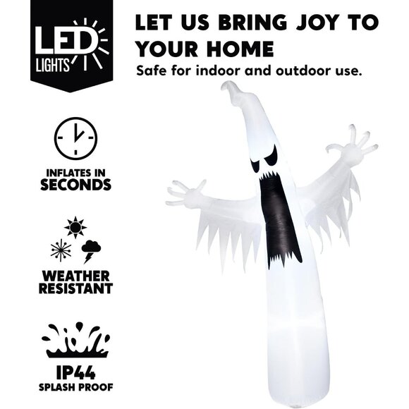 Joiedomi 12 FT Halloween Inflatables Outdoor Decorations with LEDs for Outside - Picture 4 of 9